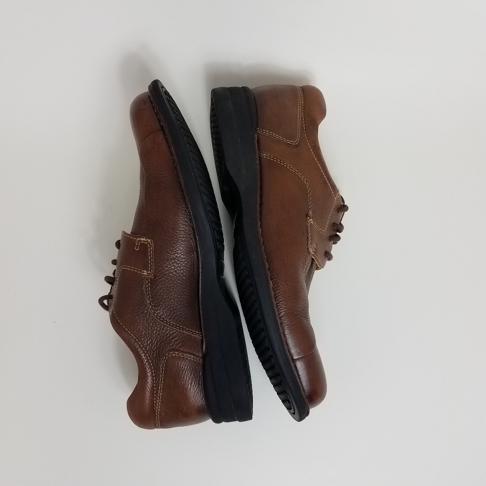 Johnston & Murphy Shuler Bicycle Cognac Brown Leather Casual Dress Shoes - Picture 7 of 12